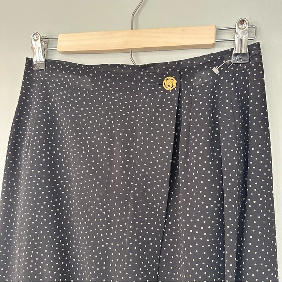 NWOT Miss Sophisticates by Pendleton A Line Midi Skirt Navy Sz 8 Vintage - Picture 2 of 8